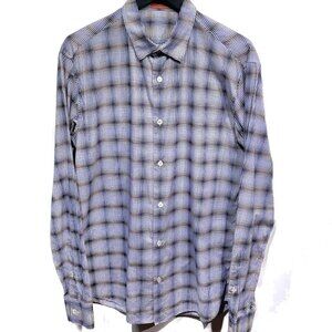 Missoni Light Blue Checkered Cotton Button Shirt
